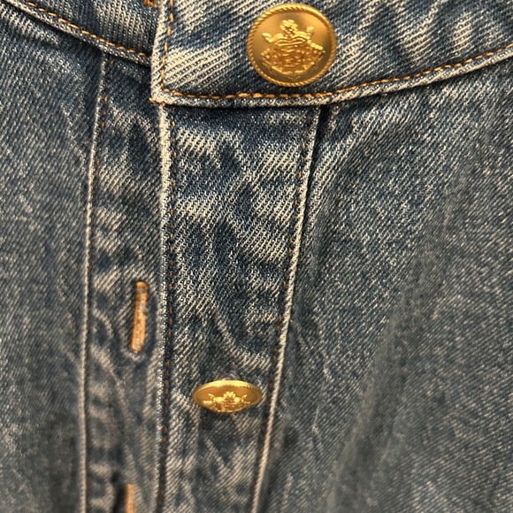 J. Crew Louisa Lady Cropped Jean Jacket with Gold Buttons - Picture 5 of 15